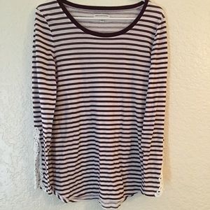 American Eagle Long Sleeve Striped T Shirt